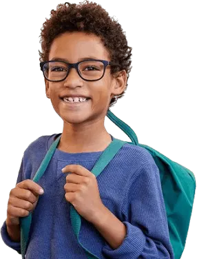 Student smiling with backpack on